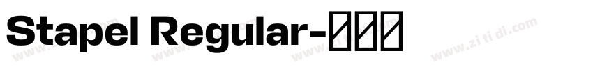 Stapel Regular字体转换